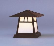 Arroyo Craftsman CC-8BGW-BK - 8" carmel column mount with bungalow overlay