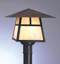 Arroyo Craftsman CP-15BAM-MB - 15" carmel post mount with bungalow overlay