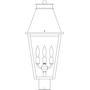 Arroyo Craftsman CRP-10CLR-AB - 10" croydon post mount