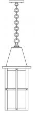 Arroyo Craftsman HH-8LGW-BK - 8" hartford long body pendant