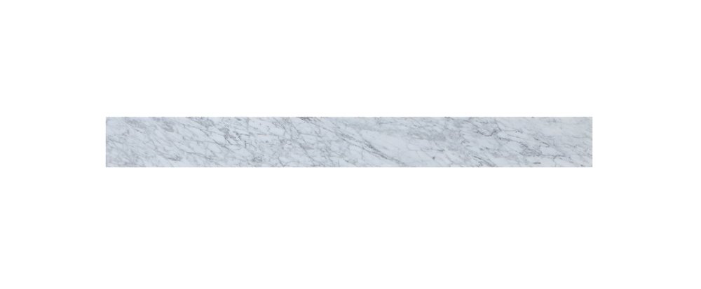 Back Splash 40" Carrara White