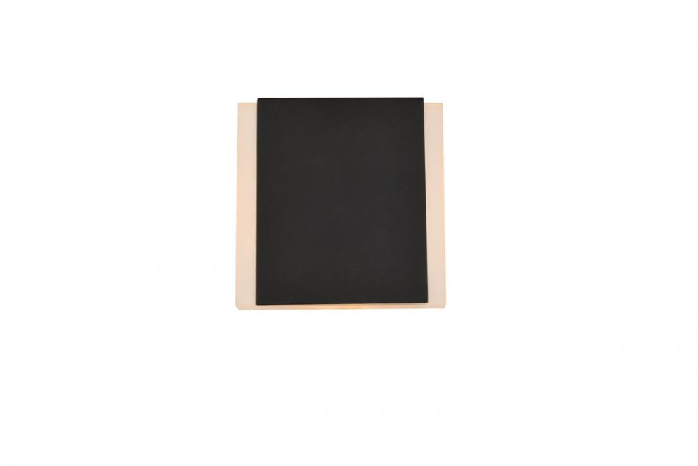 LED Wall Sconce W7''E2''H7'' Black