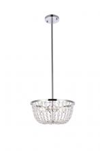 Elegant 1114D13C - Gianna Pendant D13"H8.7"-55" L3 Chrome