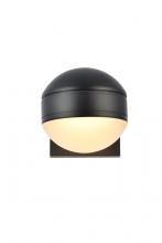 Elegant LDOD4011BK - LED Wall Sconce D5''E6.5''H5.5'' Black