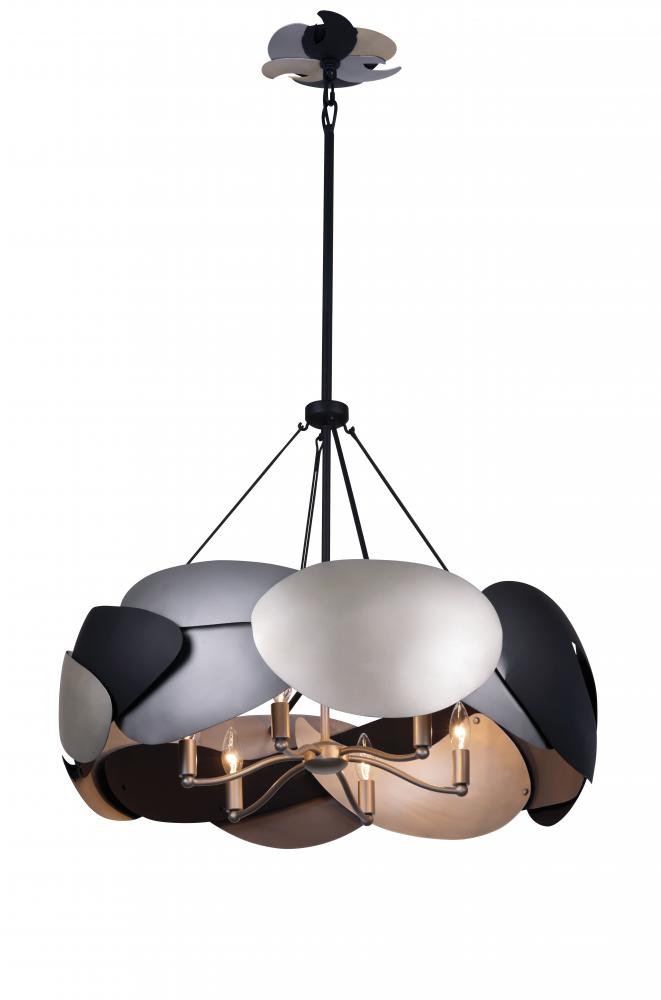 METALO MISTO - 6 LIGHTS PENDANT