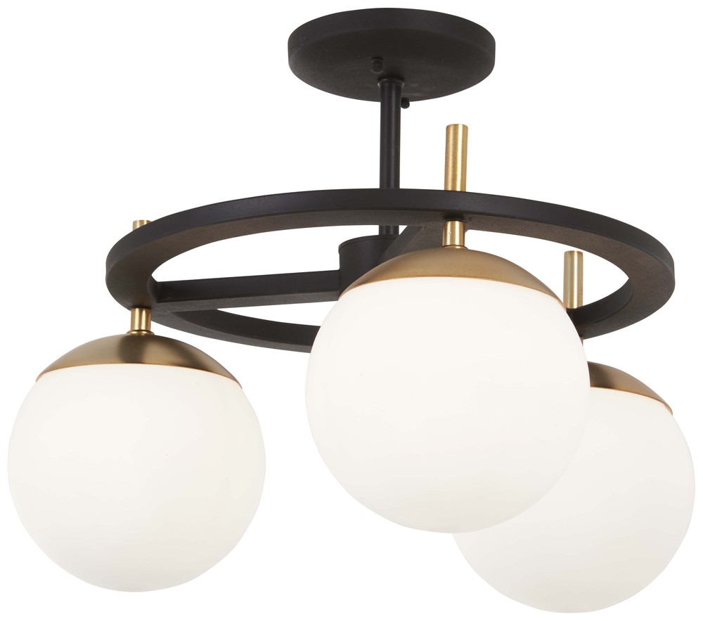 ALLURIA - 3 LIGHT SEMI FLUSH
