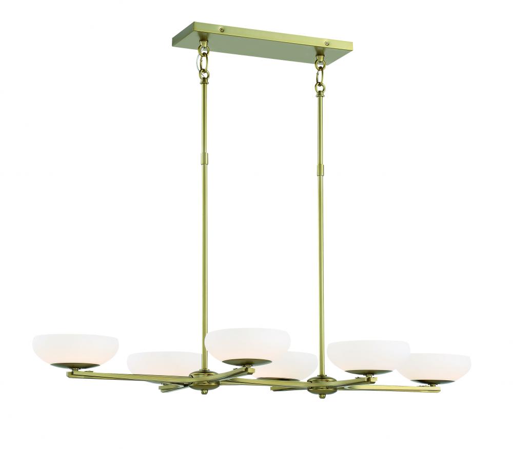 SCALE - 6 LIGHT ISLAND LED