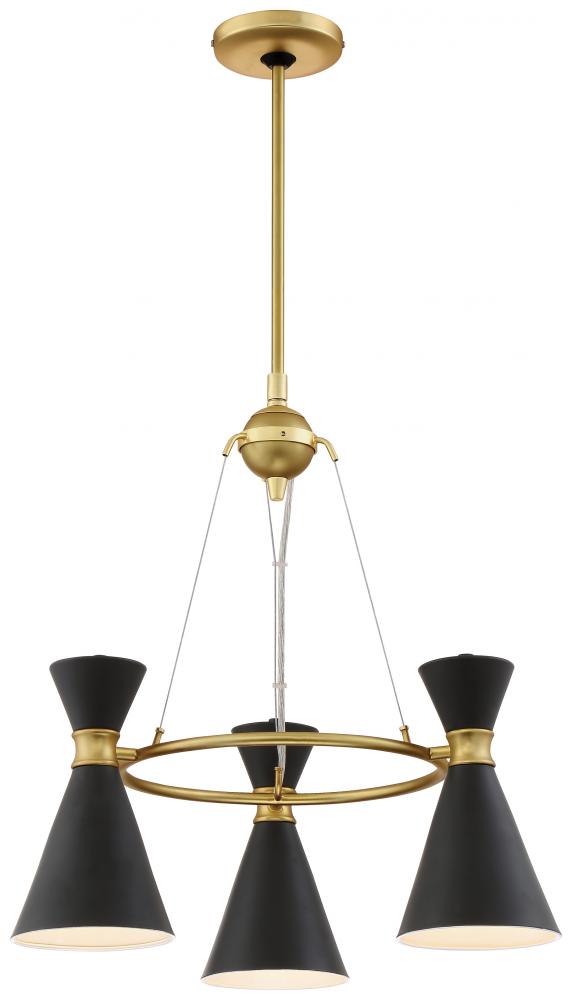 CONIC - 3 LIGHT CHANDELIER
