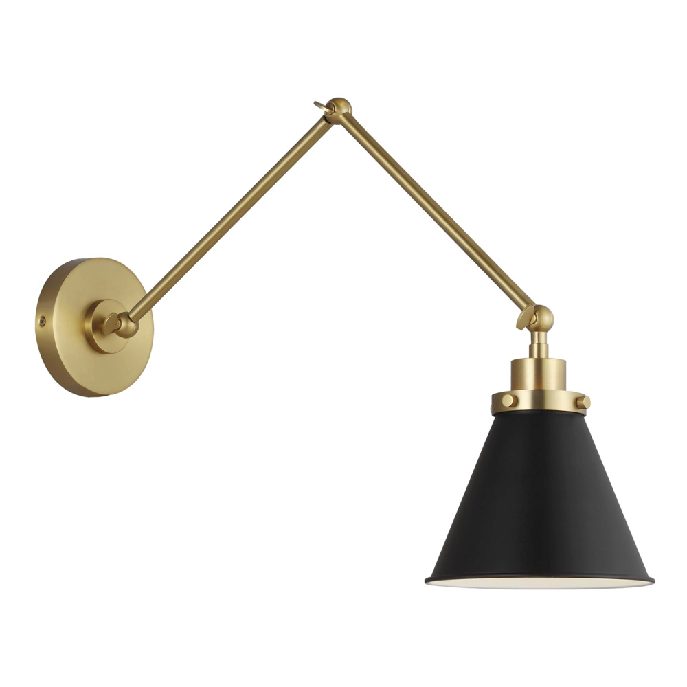 Wellfleet Double Arm Cone Task Sconce