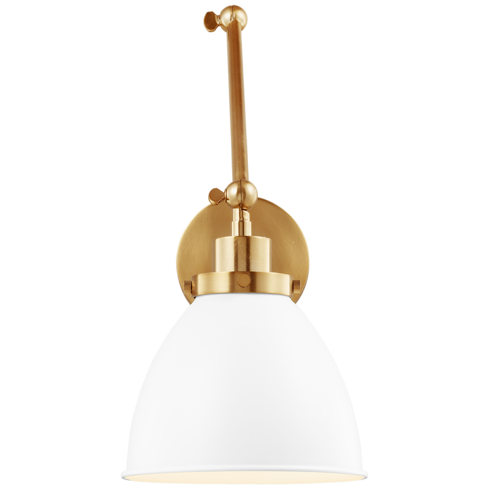 Wellfleet Double Arm Dome Task Sconce