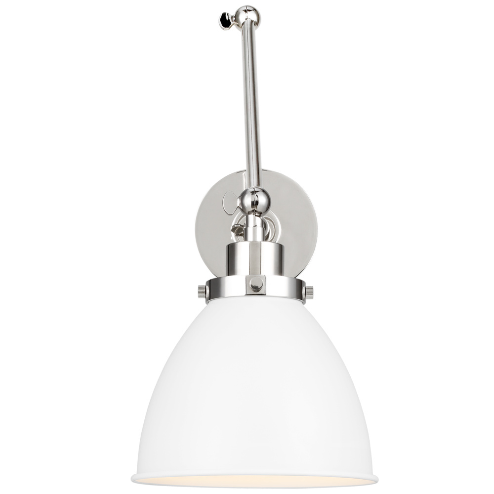 Wellfleet Double Arm Dome Task Sconce