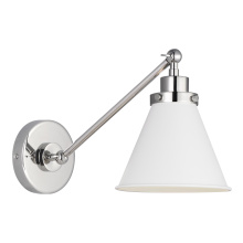Visual Comfort & Co. Studio Collection CW1121MWTPN - Wellfleet Single Arm Cone Task Sconce