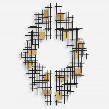 Uttermost 04305 - Uttermost Reflection Metal Grid Wall Decor, S/2